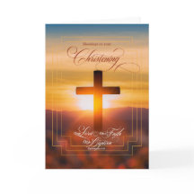 Christening Blessings Christian Cross y Ephesian