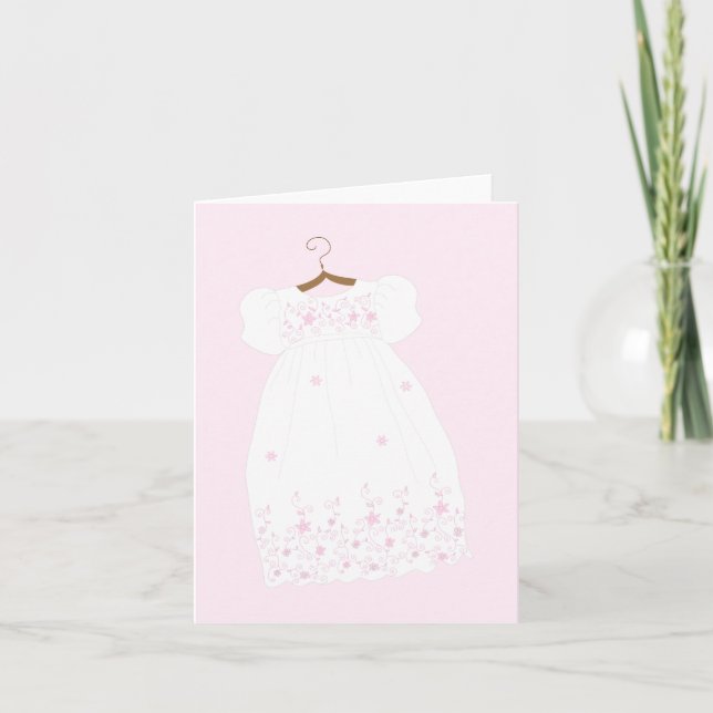 Tarjeta Christening Gown Baptism Gretship Cards (Anverso)