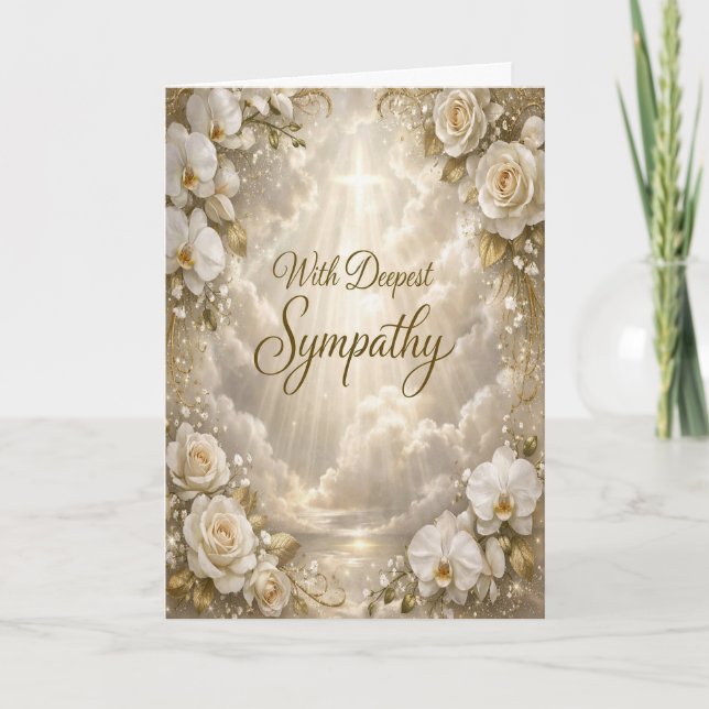 Tarjeta Christian Bible Verse Sympathy Card (Anverso)