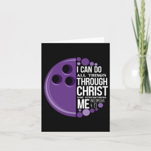 Tarjeta Christian Bowling Gracioso regalo personalizado de