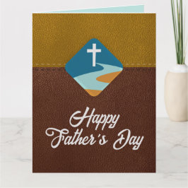 Tarjeta Christian Jesus Cross Happy Father's Day Card