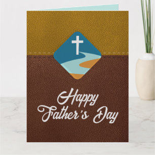Tarjeta Christian Jesus Cross Happy Father's Day Card