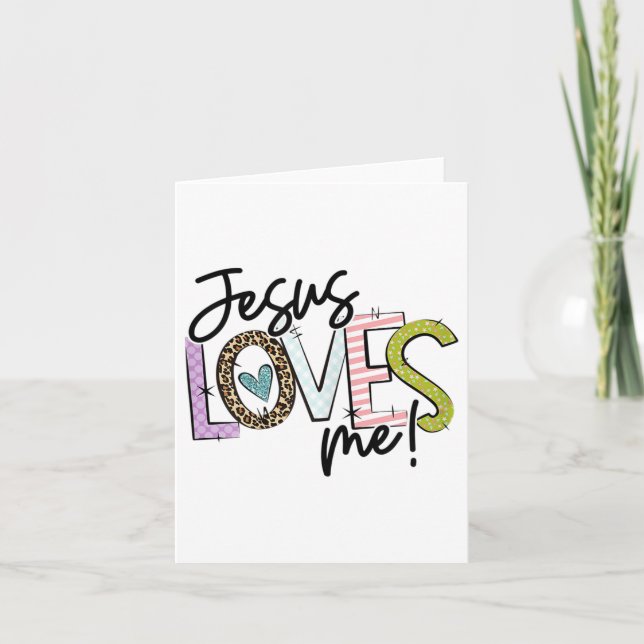 Tarjeta Christian Love Quote Gift For New Believers Jesus  (Anverso)