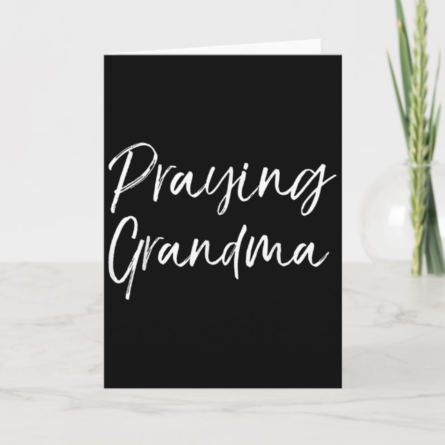 Tarjeta Christian Mother's Day Gift Prayer Warrior Praying (Anverso)