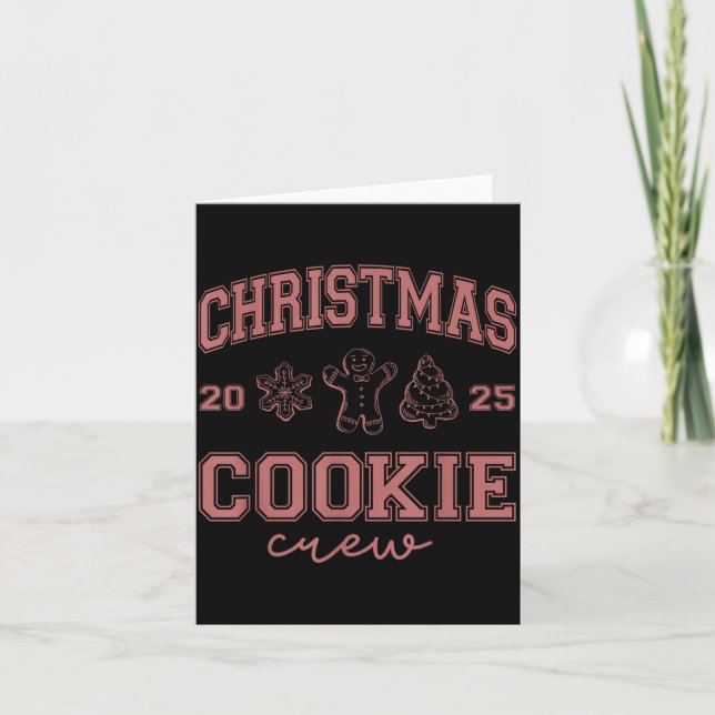 Tarjeta Christmas 2025 Cookie Crew Gingerbread Funny Chris (Anverso)