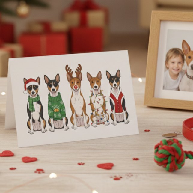 Tarjeta Christmas Basenjis  (Subido por el creador)