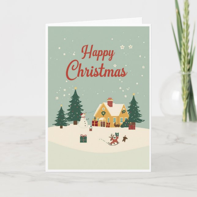 Tarjeta Christmas card (Anverso)