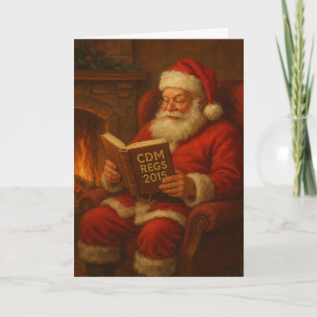 Tarjeta Christmas card - Santa & CDM Regs 2015' builder (Anverso)