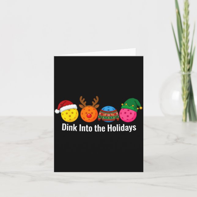 Tarjeta Christmas Ckleball Santa Reindeer Elf Ugly Xmas Sw (Anverso)