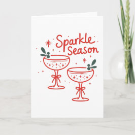 Tarjeta Christmas Cocktails Sparkle Season 