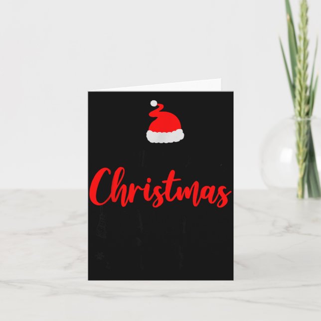 Tarjeta Christmas Crew Funny Matching Squad Pajamas Xmas G (Anverso)