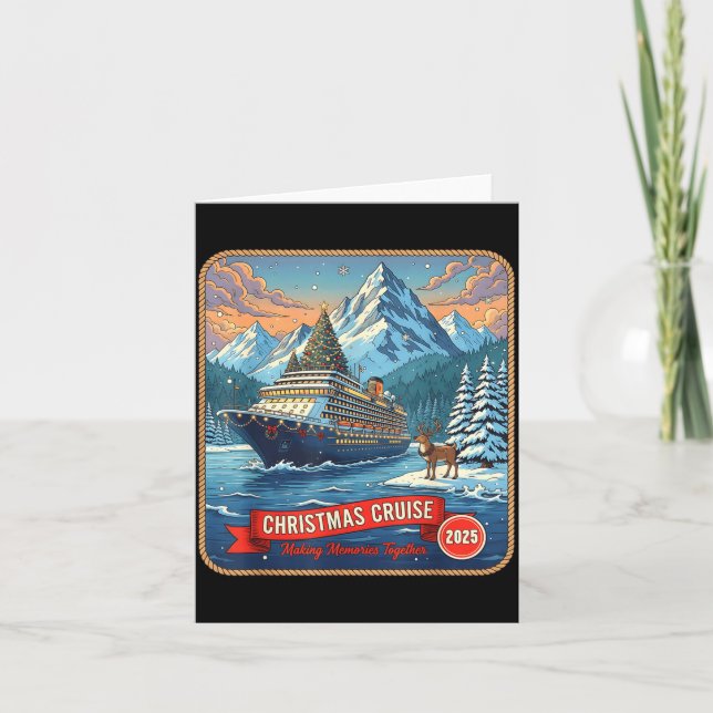 Tarjeta Christmas Cruise Group 2025 Making Memories Cruise (Anverso)