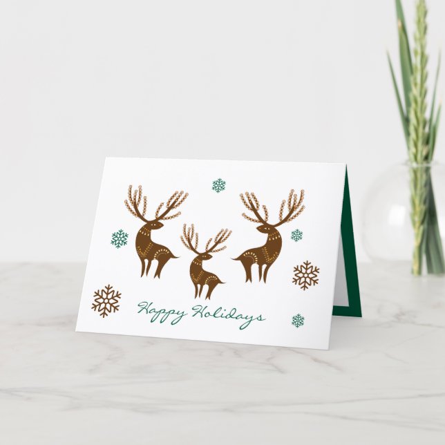 Tarjeta Christmas deers card (Anverso)
