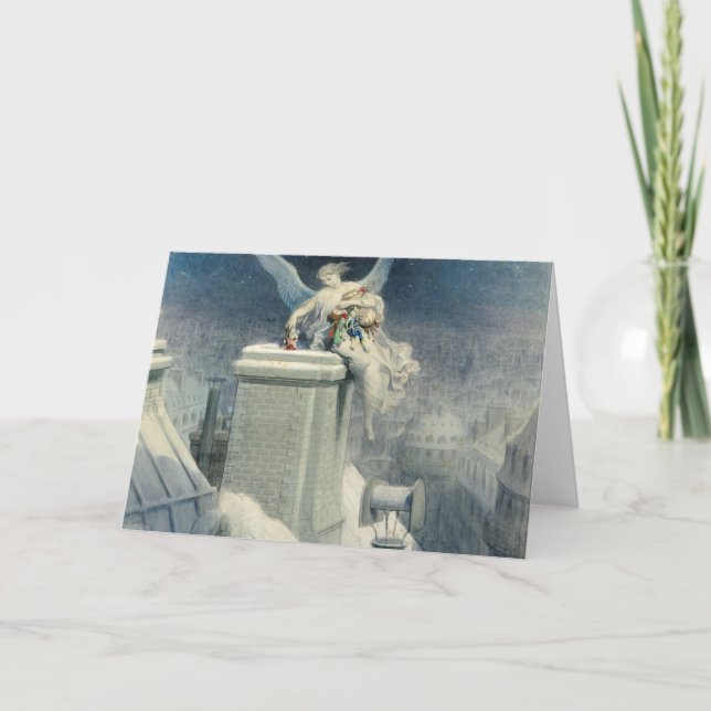 Tarjeta Christmas Eve - Gustave Dore (Anverso)