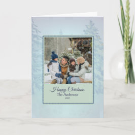 Tarjeta Christmas Family Photo Greeting Card