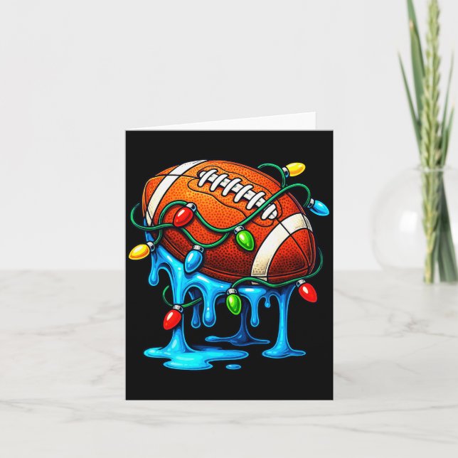 Tarjeta Christmas Football Drip Ice Cream Dripng  (Anverso)
