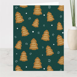 Tarjeta Christmas Gingerbread Trees