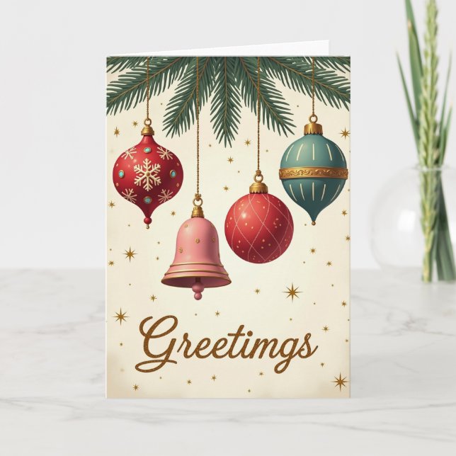 Tarjeta Christmas Greetings Card (Anverso)