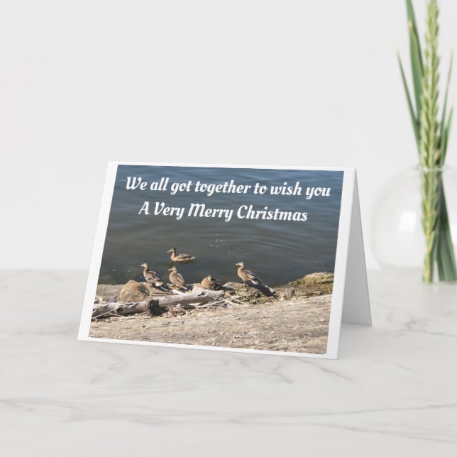 TARJETA *CHRISTMAS GREETINING** ESTILO LAGO (Anverso)