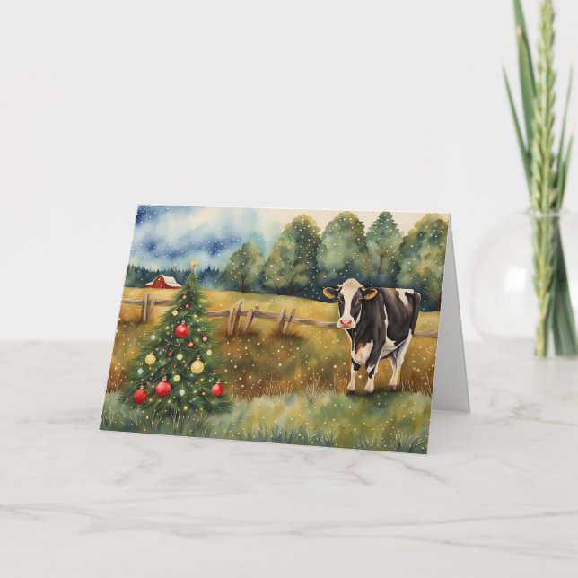 Tarjeta Christmas Holiday Seasons Greetings From Our House (Anverso)