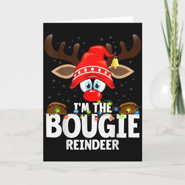 Tarjeta Christmas Matching I'm The Bougie Reindeer  (Anverso)