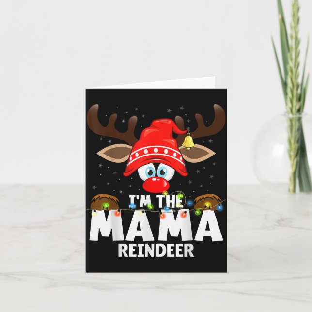 Tarjeta Christmas Matching I'm The Mama Reindeer  (Anverso)