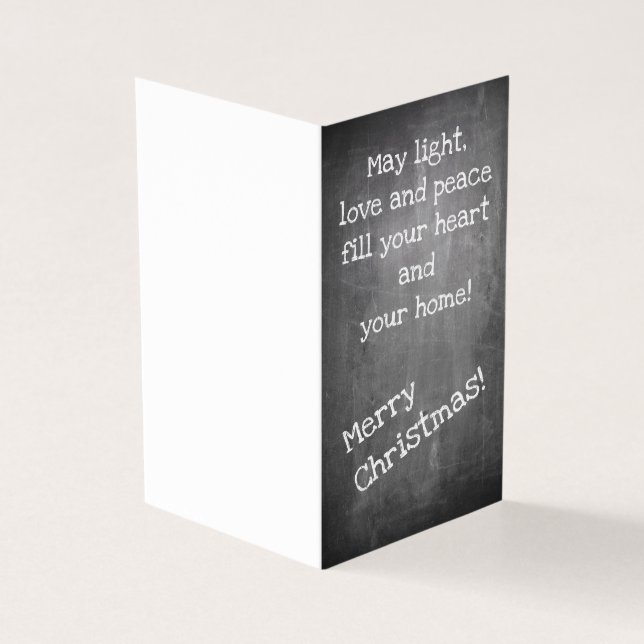Tarjeta Christmas motif in chalkboard style - XMAS Card (Exterior)