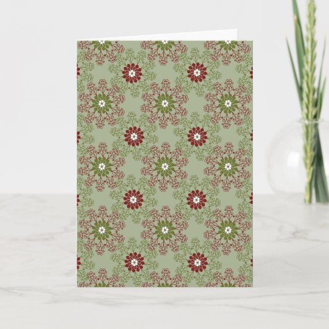 Tarjeta Christmas pattern backgrounds seamless surface pat (Anverso)