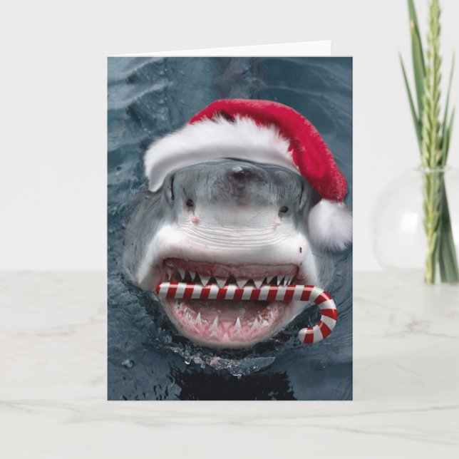 Tarjeta Christmas Shark (Anverso)