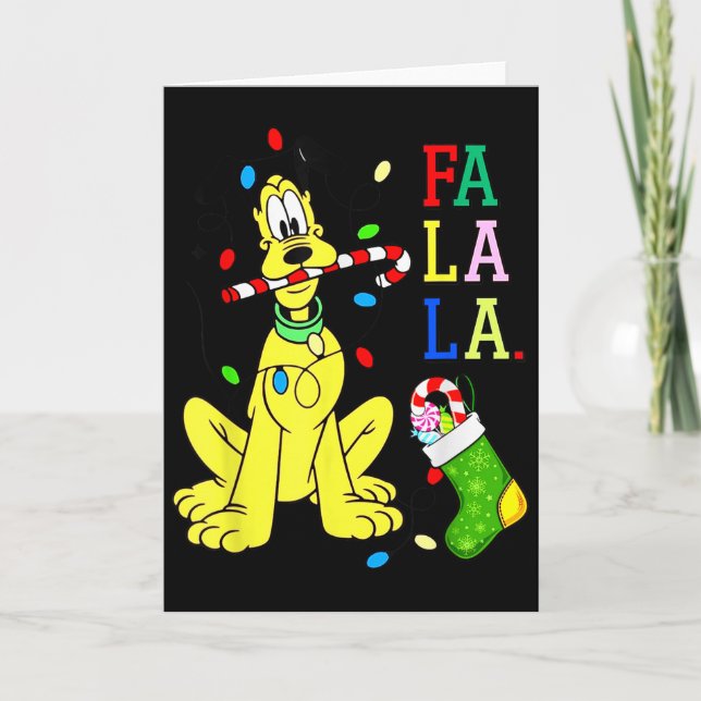 Tarjeta Christmas Shirt Cute La Fa Fa Swea  (Anverso)