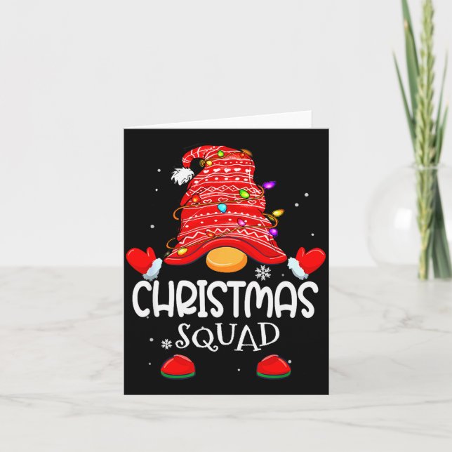 Tarjeta Christmas Squad - Xmas Family Matching Christmas G (Anverso)