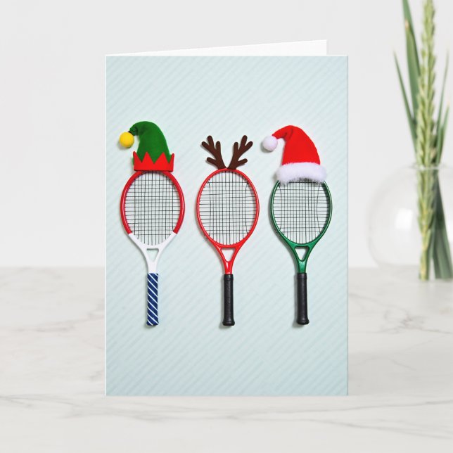 Tarjeta Christmas Tennis Rackets Card (Anverso)
