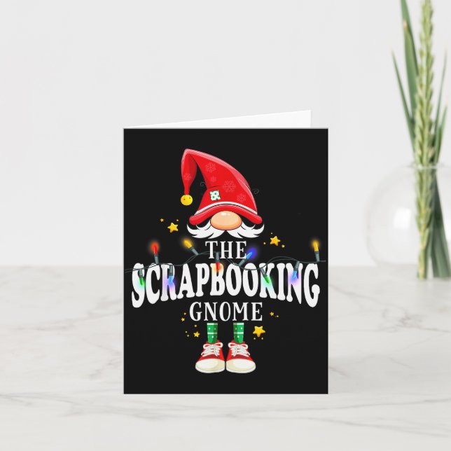 Tarjeta Christmas The Scrapbooking Gnome X-mas Matching Pj (Anverso)