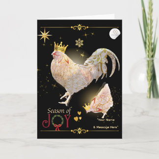 Tarjeta Christmas Theme Luxury Print Boganhues Card