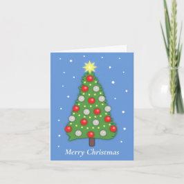 Tarjeta Christmas Tree in Snow Festive Holiday Card