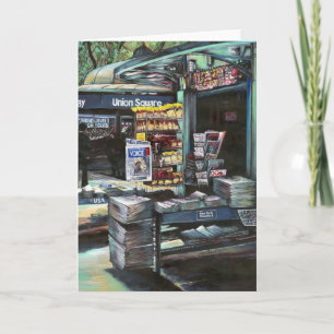 Tarjeta Chrysocolia Morning, Union Square, Nueva York City