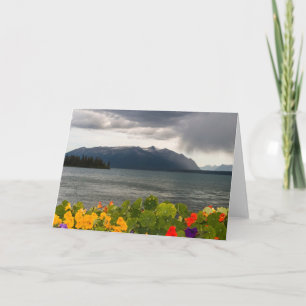 Tarjeta Chubasco en el lago Atlin, A.C. (espacio en blanco