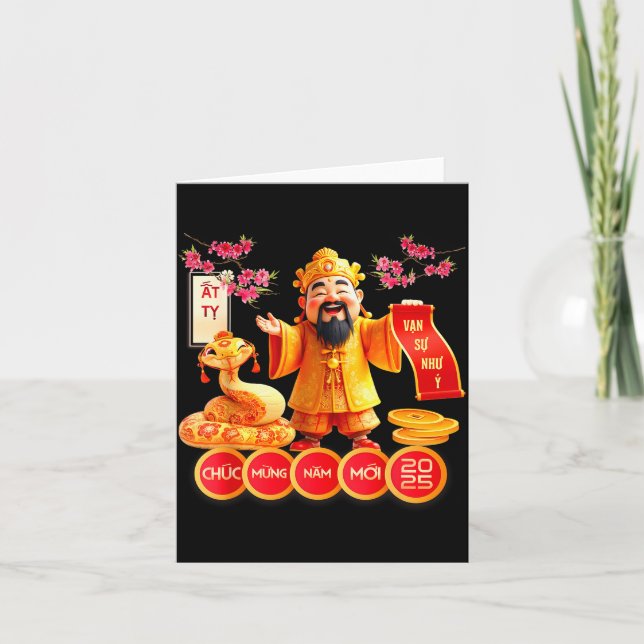 Tarjeta Chuc Mung Nam Moi 2025 Vietnamese Family Lunar New (Anverso)