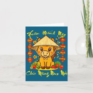 Tarjeta Chuc Mung Nam Moi Año Nuevo Vietnamita del Caballo