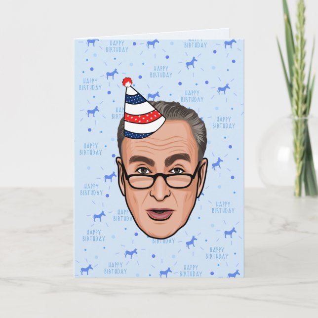TARJETA CHUCK SCHUMER BIRTHDAY (Anverso)