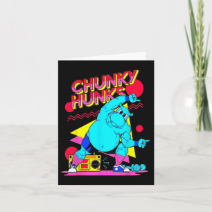 Tarjeta Chunky Hunks Gym Halterofilia Músculo de construcc