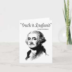 Tarjeta Chúpate Eso Inglaterra Divertido 4 De Julio Bander