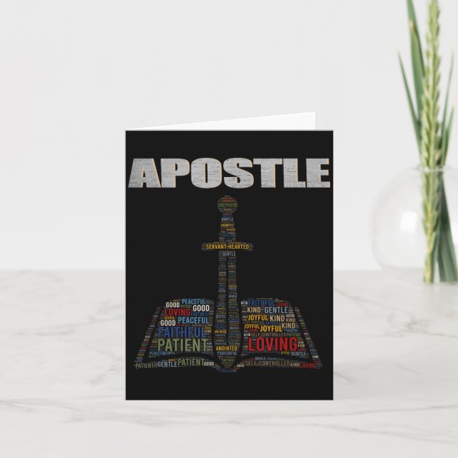 Tarjeta Church Minister Word Cloud Astle Pastor Appreciati (Anverso)