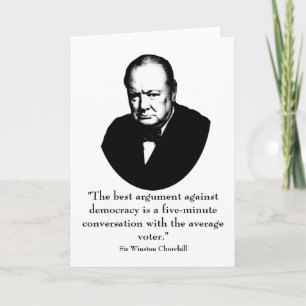 Tarjeta Churchill y una cita divertida