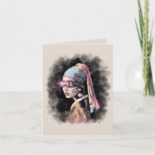 Tarjeta Ciber-Chica con un Pearl Earring