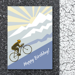 Tarjeta Ciclismo Ciclismo en bicicleta de montaña Cumpleañ