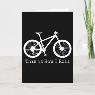 Tarjeta Ciclismo de Montaña en Bicicleta MTB Divertido 