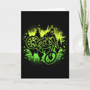 Tarjeta Ciclismo de montaña MTB hombres niños chicos downh