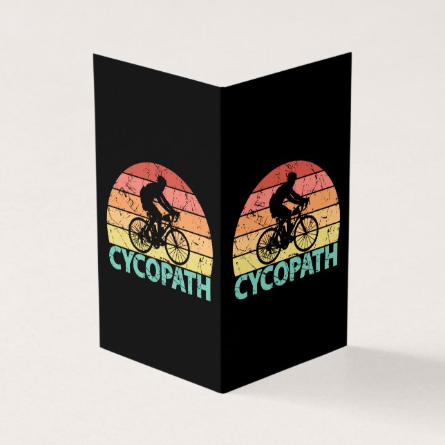 Tarjeta Ciclismo divertido Cycopath (Exterior)