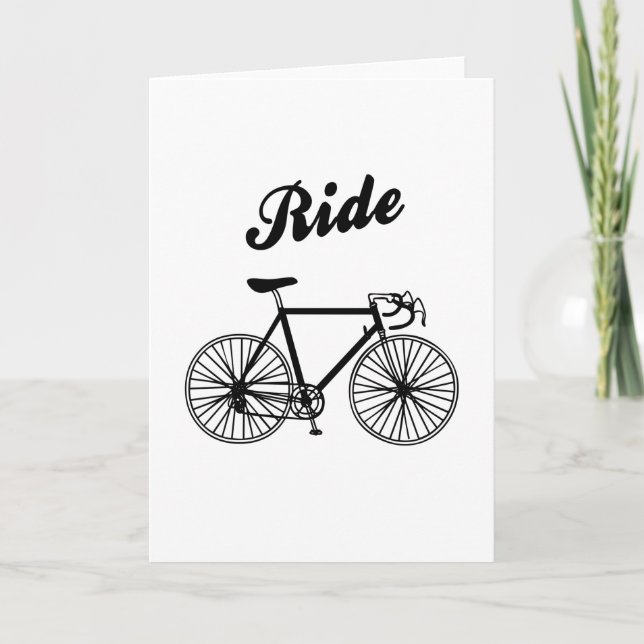 Tarjeta Ciclismo en bicicleta de Carreras (Anverso)